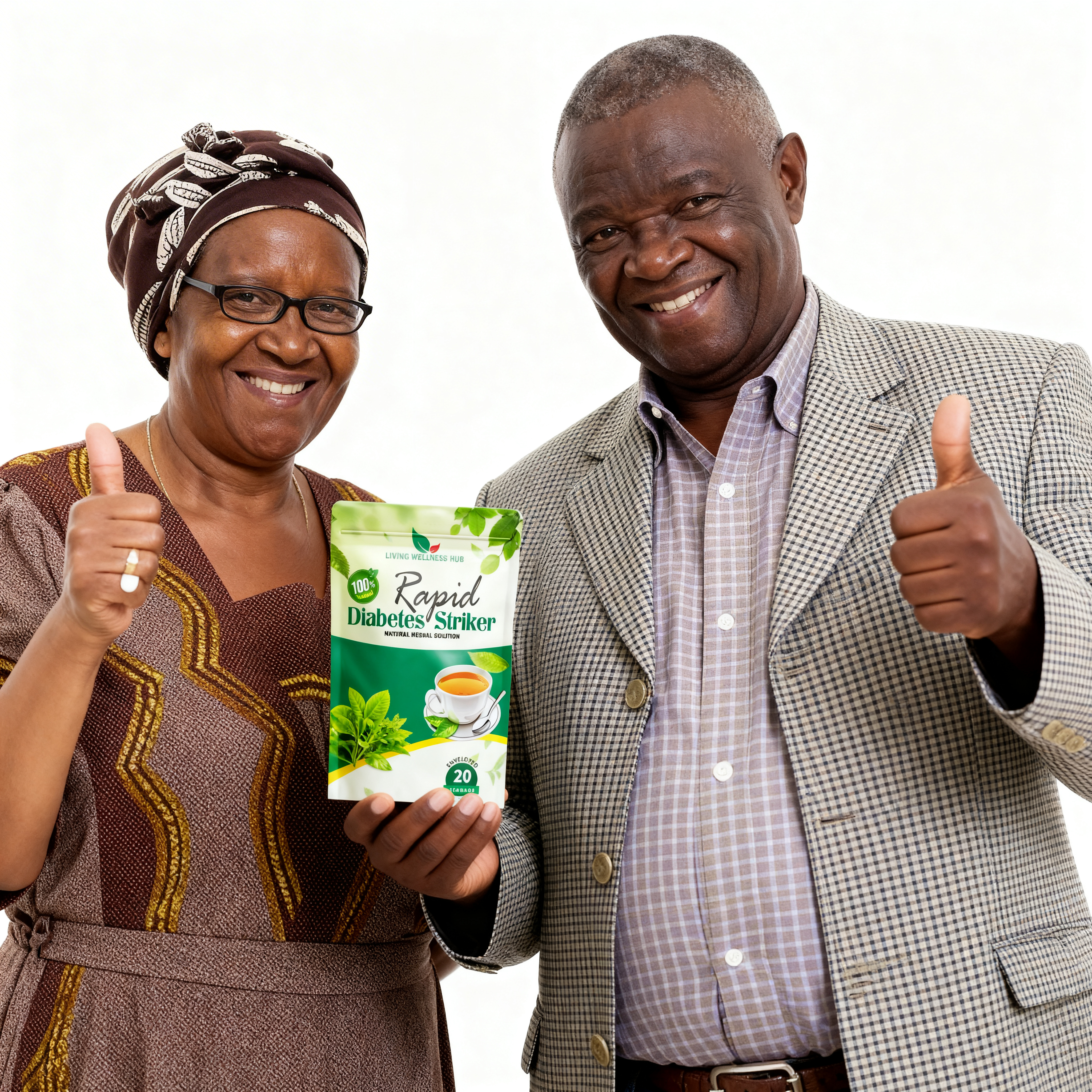 Happy couple giving thumbs up