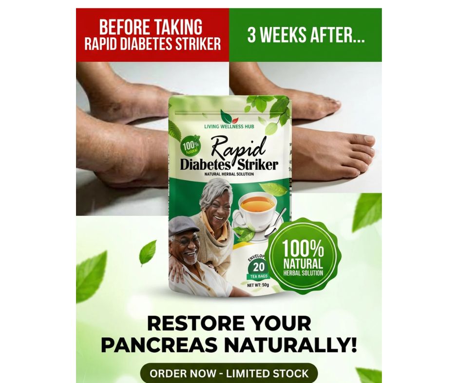 Diabetic foot before and after Rapid Diabetes Striker